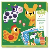 Zabawki kreatywne - Djeco Zestaw artystyczny z masą plastyczną GROSZKI DJ09894 - miniaturka - grafika 1