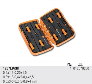 Beta KPL.WKRĘTAKÓW PRECYZYJNYCH 1,2-4MM 8SZT 1257LP/S8 - Śrubokręty - miniaturka - grafika 2