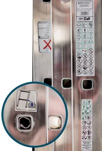 Krause 996 99674955 Drabina profesjonalna Monto Tribilo 3x9 wysokość robocza 6,90m) 74955-uniw - Drabiny - miniaturka - grafika 11