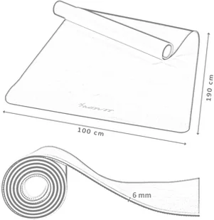 Movit SZARA MATA TPE 190x100x0,6cm DO ĆWICZEŃ FITNESS - Maty do ćwiczeń - miniaturka - grafika 4