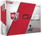 Golf - Wilson DX3 Soft Spin piłki do golfa model 2018 1 tuzin kolor biały WGWP40700 - miniaturka - grafika 1