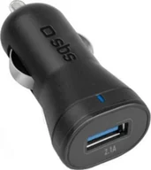Ładowarki samochodowe - SBS Ładowarka Mobile ŁADOWARKA SAMOCHODOWA ZAPALNICZKA 1X USB 2.1A 12V/24V CZARNA + KABEL MICRO USB TECRKITMIC21AFAST - miniaturka - grafika 1