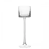 Świeczniki - Art Pol Świecznik szklany na nóżce 30 x 9 x 9 cm (szkło mrożone) - miniaturka - grafika 1