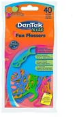 Szczoteczki międzyzębowe - DenTek Kids Fun Flossers wykałaczki do zębów z nitką dla dzieci 40szt 96652-uniw - miniaturka - grafika 1