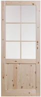 Drzwi wewnętrzne - Kornik Kornik Skrzydło drzwiowe Duo Szpros sosna 80l - miniaturka - grafika 1