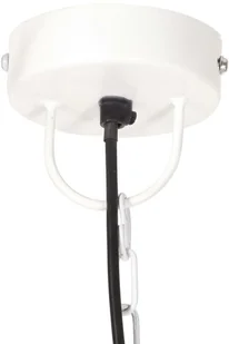 VidaXL Industrialna lampa wisząca, 25 W, biała, okrągła, 30 cm, E27 320539  VidaXL - Lampy pozostałe - miniaturka - grafika 7