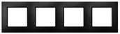 Klawisze i ramki - Ospel Aria czarny ramka R-4U/33 R-4U/33 - miniaturka - grafika 1