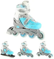 Rolki - Nils EXTREME NH18331 NIEBIESKI 4w1 ROZM. M (35-38) ŁYŻWOROLKI Z WYM. PŁOZĄ HOKEJOWĄ EXTREME - miniaturka - grafika 1