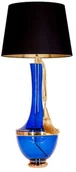 Lampy stojące - 4concepts Stojąca LAMPKA sypialniana TROYA L232271257 abażurowa LAMPA vintage czarna niebieska L232271257 - miniaturka - grafika 1