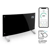 Ogrzewanie przenośne - Klarstein Klarstein Bornholm Curved Smart, grzejnik konwekcyjny, 2000 W, sterowanie przy użyciu aplikacji, czarny ACO7-BrnhlmCrvdSmrtB - miniaturka - grafika 1
