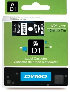 Dymo Etykieta D1 12mmx7m BIALY/CZARNY S0720610 - Etykiety do drukarek - miniaturka - grafika 4