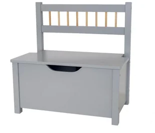 JaBaDaBaDo Skrzynia, ławka na zabawki srebrna trendysmyk.pl-2832-0 - Pojemniki na zabawki - miniaturka - grafika 3