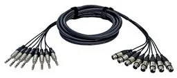 Alva Kabel 8 x XLRf - 8 x TRS 2 m - Kable - miniaturka - grafika 2