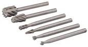 Frezy - Silverline HSS 457038 komplet wiórników, średnica trzpienia 3,1 mm, 6 szt. 457038 - miniaturka - grafika 1