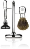 Akcesoria do golenia męskie - Gentlemen's Tonic Gentlemen's Tonic Mayfair zestaw chromowy - miniaturka - grafika 1