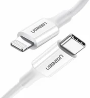 Kable - UGREEN kabel przewód MFi USB Typ C - Lightning 3A 1.5 m biały (US171) 60748 - miniaturka - grafika 1