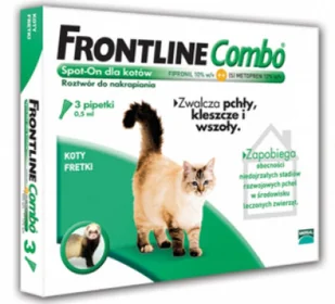 Frontline FRONTLINE Combo Spot-On koty pipeta 3x0,5ml) + Drontal preparat przeciwpasożytniczy dla kotów 2tabl 34083-uniw - Artykuły przeciw pasożytom - miniaturka - grafika 2