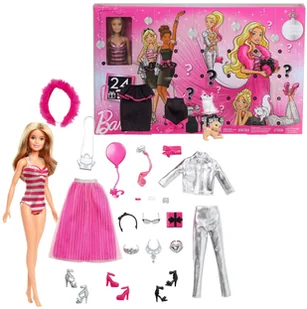 Mattel Barbie Kalendarz adwentowy z lalką GFF61 - Ozdoby bożonarodzeniowe - miniaturka - grafika 2