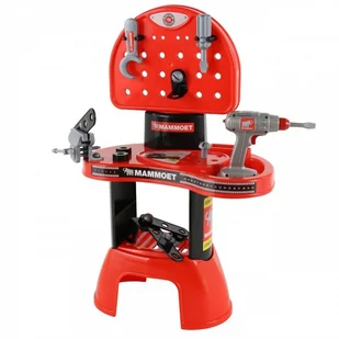 Wader Quality Toys Mammoet Warsztat Majsterkowicza Narzędzia + Wiertarka 65322 - Mały majsterkowicz - miniaturka - grafika 2