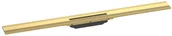 Syfony - Hansgrohe RainDrain Flex Odpływ liniowy przyścienny 90 cm złoty optyczny polerowany 56052990 - miniaturka - grafika 1