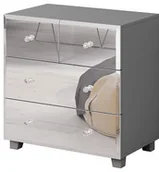 Komody - Helvetia Komoda BELLAGIO GB I 27 Szary 24ZLJG27 - miniaturka - grafika 1