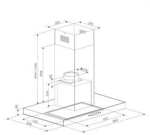 Klarstein Valeria 90 Czarny - Okapy kuchenne - miniaturka - grafika 9