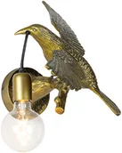 Lampy ścienne - QAZQA Vintage kinkiet mosiądz - Fugl - miniaturka - grafika 1