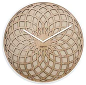 Zegary - Nextime Zegar ścienny Sun Large, beżowy - miniaturka - grafika 1