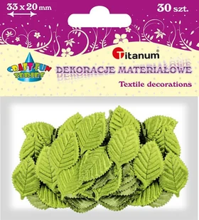 Dekoracje materiałowe listki zielone 30 sztuk - Scrapbooking - miniaturka - grafika 4