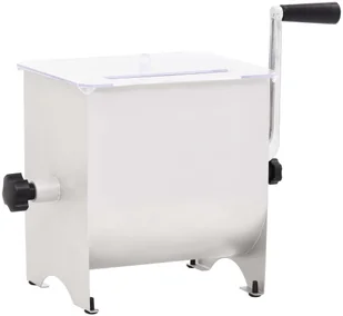 vidaXL Ręczna mieszarka do mięsa z pokrywką, srebrna, 20 L vidaXL - Inne urządzenia gastronomiczne - miniaturka - grafika 4