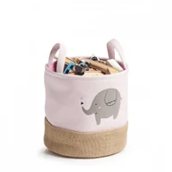 Pudła i pojemniki do przechowywania - Zeller ZELLER ELEPHANT KOSZ DO PRZECHOWYWANIA 25 X 25 CM RÓŻOWY - miniaturka - grafika 1
