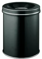 Kosze na śmieci - Durable 330501 Safe okrągły kosz na papier, czarny 330501 - miniaturka - grafika 1