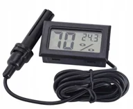 Termometry domowe - Termometr Cyfrowy Higrometr Elektroniczny z sondą - miniaturka - grafika 1