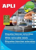 Etykiety do drukarek - Apli Etykiety usuwalne 48,5x25,4mm, prostokątne, białe AP3054 - miniaturka - grafika 1