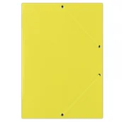 Teczki i skoroszyty - Donau Teczka z gumką , karton, A4, 400gsm, żółta FEP11G - miniaturka - grafika 1