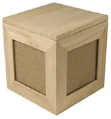 Ramki na zdjęcia - Rayher Hobby Rayher  62266000  drewniane fotokostka FSC Mix Credit, 12 x 12 x 12 cm 62266000 - miniaturka - grafika 1