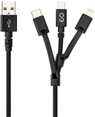 Ładowarki do telefonów - EPICO przewód 3w1 1,2 m czarny - miniaturka - grafika 1