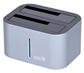 Obudowy i kieszenie na dyski twarde - Silver Monkey Silver Monkey Stacja dokująca 2x HDD 2.5"/3.5" - miniaturka - grafika 1