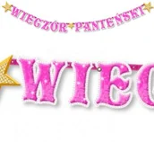 Wieczór panieński i kawalerski - DekoracjePolska Baner "Wieczór Panieński", 210 cm BR10 - miniaturka - grafika 1