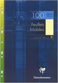 Wkłady do segregatora - Clairefontaine 1731 °C wkłady do kołonotatnika DIN A4 (francuska linie, 50 kartek, 210 X 297 MM) Biały, żółty 50 arkuszy 1746C - miniaturka - grafika 1