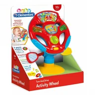 Zabawki interaktywne dla dzieci - Clementoni Elektroniczna kierownica Baby 17241 - miniaturka - grafika 1