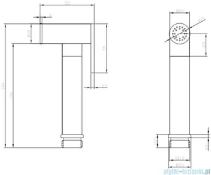 Omnires Bidetta Rączka bidetowa 1-funkcyjna chrom BIDETTA2-RCR - Baterie bidetowe - miniaturka - grafika 2
