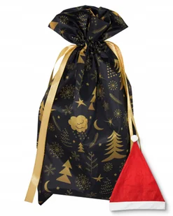 Worek na prezenty świąteczne 25x30 - Opakowania i torebki na prezenty - miniaturka - grafika 2