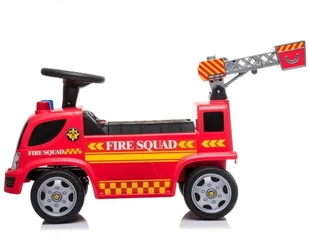 Lean CARS Pojazd Jeździk Straż Pożarna Drabina Bańki Mydlane Dźwięki Koguty LT-9180-0 - Jeździki dla dzieci - miniaturka - grafika 4