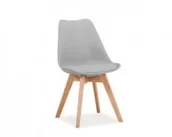 Krzesła - Signal Meble Krzesło KRIS buk, jasny szary KRISBUJSZ - miniaturka - grafika 1