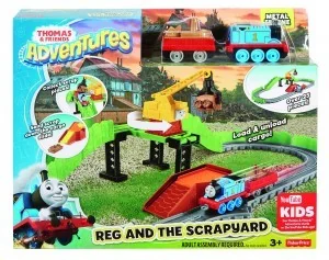 Fisher Price Tomek i przyjaciele Tomek i Jaś na złomowisku zestaw FBC58 - Pociągi dla dzieci - miniaturka - grafika 9