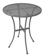 Stoły gastronomiczne - Bolero Ażurowy stolik ogrodowy | okrągły | różne kolory | 600x600x(H)700mm GG703 - miniaturka - grafika 1