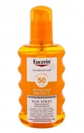 Balsamy i kremy do opalania - Eucerin Sun Sensitive Protect Sun Spray Transparent SPF50 preparat do opalania ciała 200 ml unisex - miniaturka - grafika 1