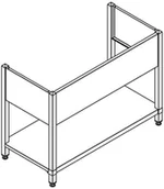 Zlewy i komory gospodarcze - Franke Stelaż rozłożony MAXF120-60 - miniaturka - grafika 1