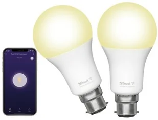 TRUST Inteligentna żarówka LED TRUST 71299 9W B22 Wi-Fi 2 szt. - Żarówki LED - miniaturka - grafika 2